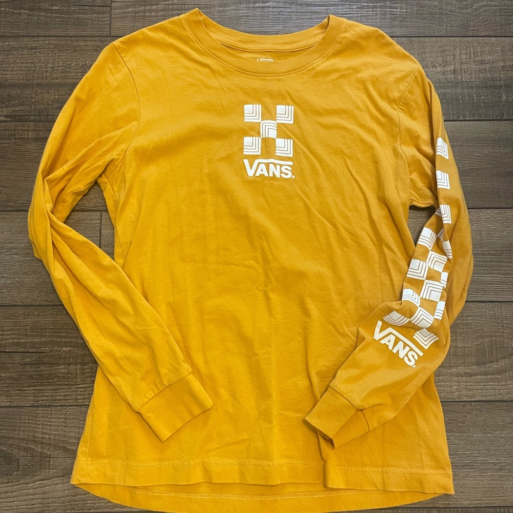 Vans Golden Long Sleeve Shirt with White Logo